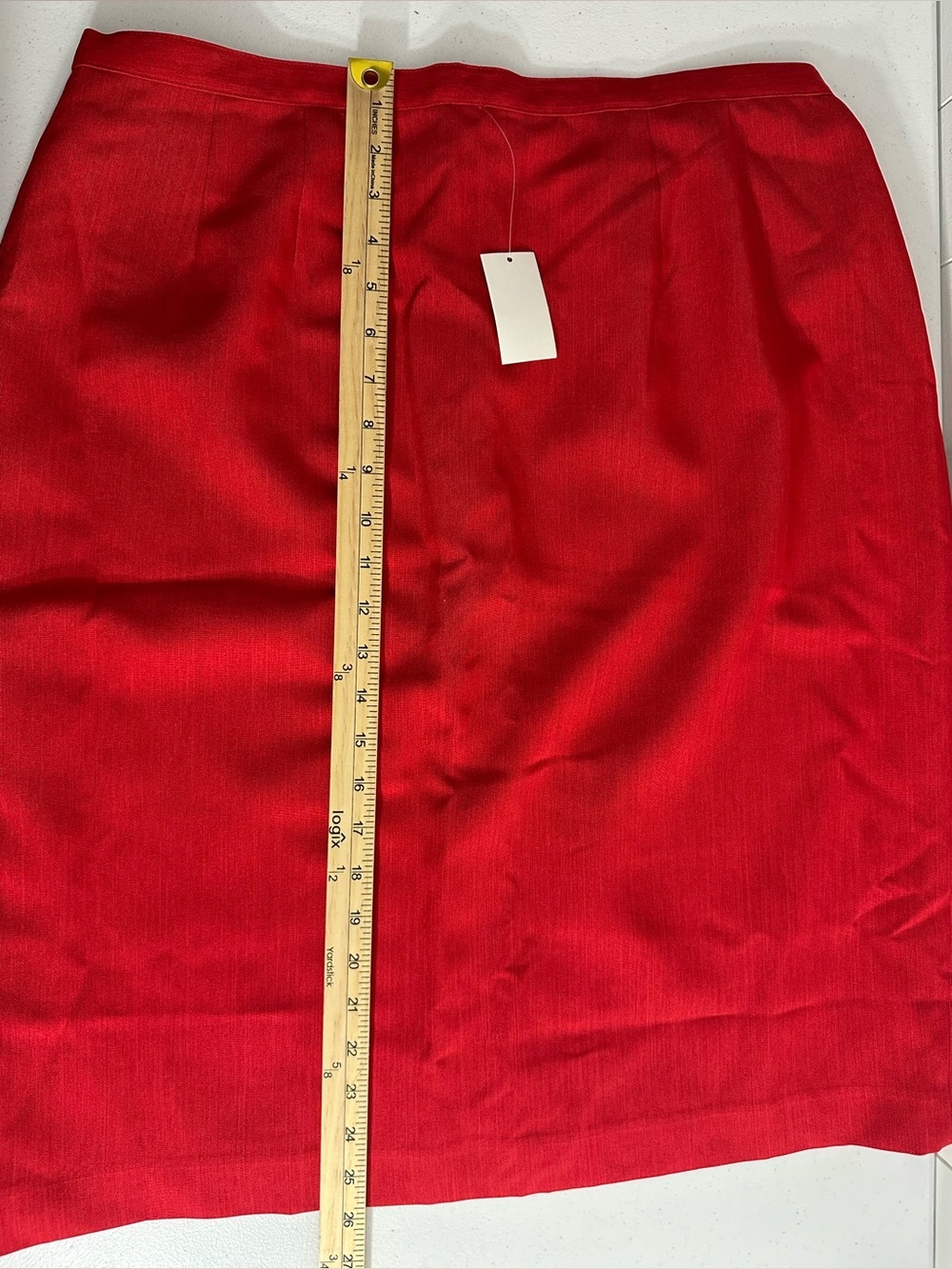 NEW NYP Suits Size 18 Women’s Red Lined Blazer And Skirt Suit Set Button Up - Picture 10 of 16